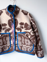 Load image into Gallery viewer, One-of-a-Kind: Folk Art Floral Ukrainian Blanket Flora Jacket (S)
