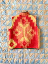 Load image into Gallery viewer, One-of-a-Kind: Geometric Ukrainian Blanket Vest (XS-M)
