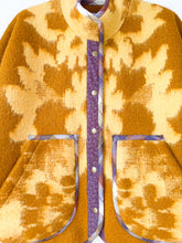 Load image into Gallery viewer, One-of-a-Kind: Goldenrod Ukrainian Blanket Flora Jacket (L)
