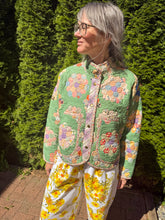 Load image into Gallery viewer, One-of-a-Kind: Grandmother's Flower Garden Flora Jacket (S)
