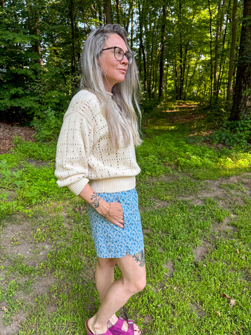 One-of-a-Kind: Picnic Floral Easy Short S/M