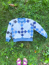 Load image into Gallery viewer, One-of-a-Kind: Nine Patch Quilt Pullover (L)
