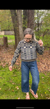 Load image into Gallery viewer, One-of-a-Kind: Navy Coverlet Pullover (M)
