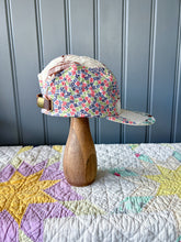 Load image into Gallery viewer, One-of-a-Kind: Floral Nine Patch 5 Panel Hat
