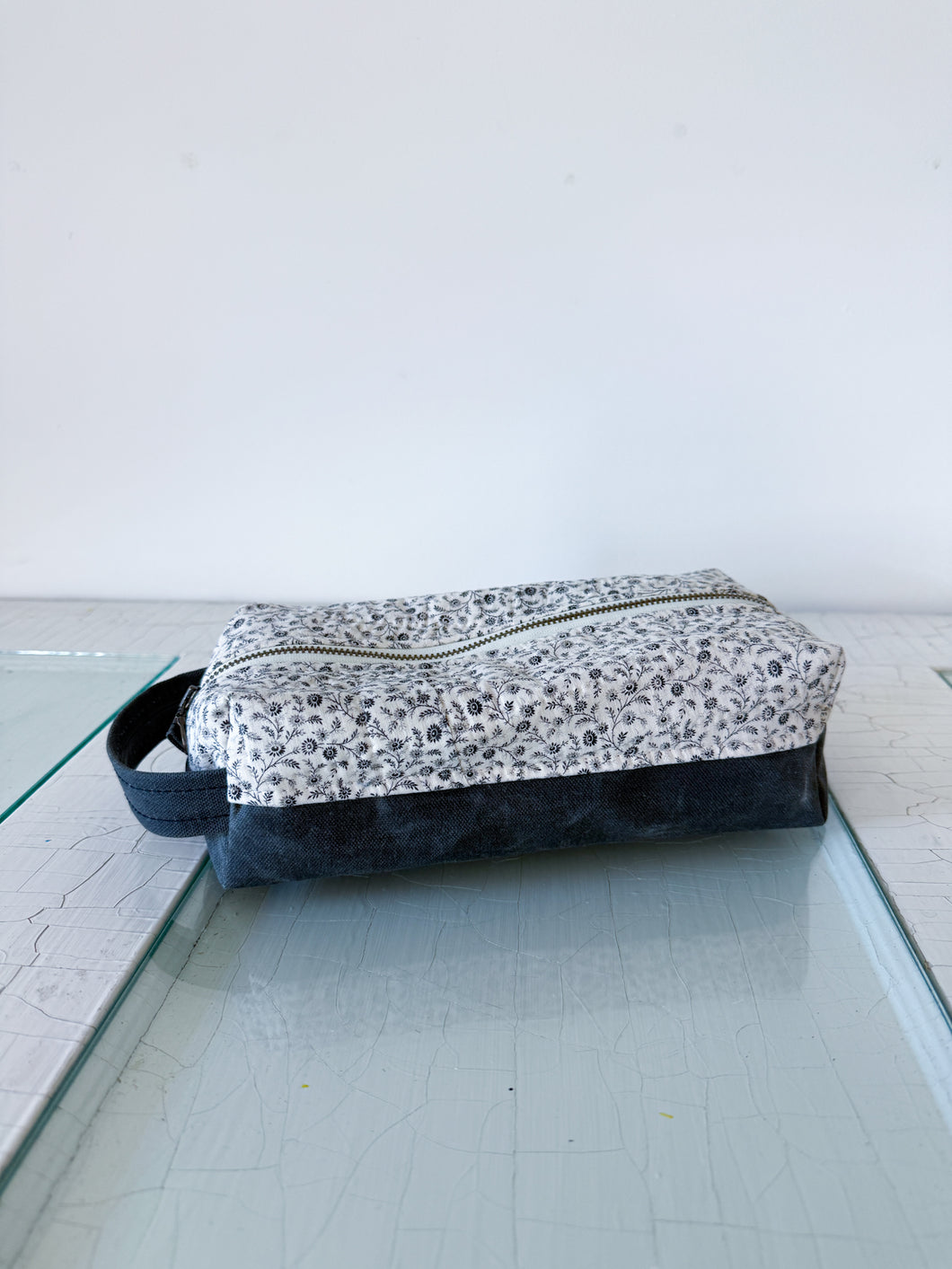 One-of-a-Kind: Whole Cloth Calico Waterproof-lined Travel Bag