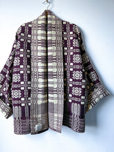 Load image into Gallery viewer, One-of-a-Kind: The Goodwin Guild Woven Coverlet Cocoon Coat (flexible sizing)
