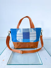 Load image into Gallery viewer, One-of-a-Kind: Churn Dash Patch Project Bag (with detachable strap)
