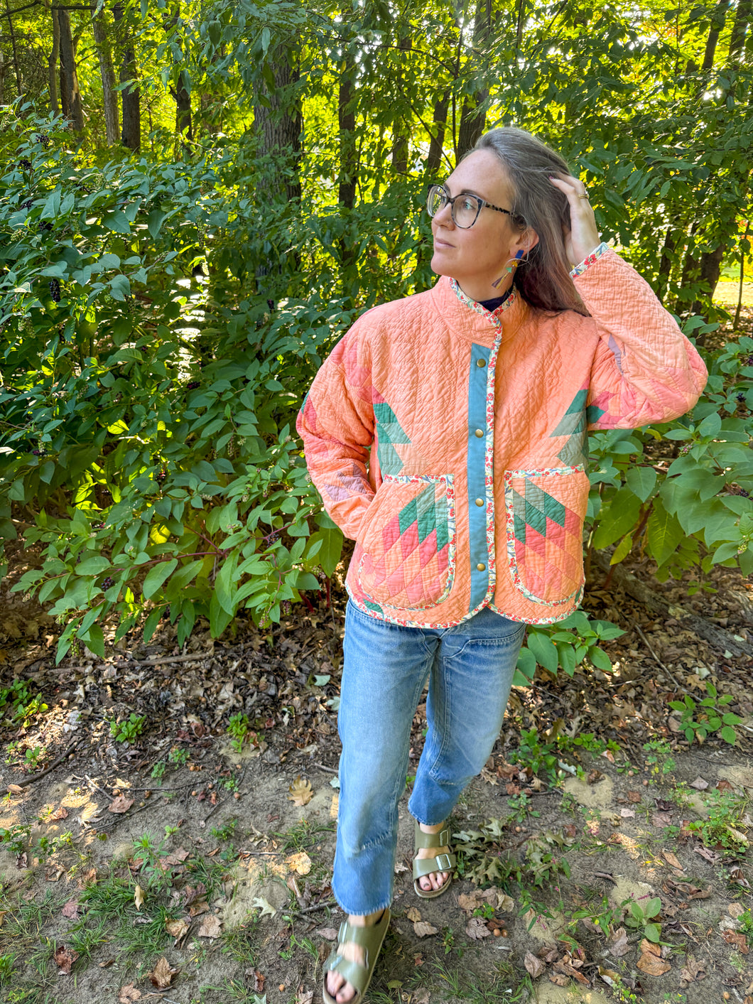One-of-a-Kind: Overdyed Broken Star Flora Jacket (S)