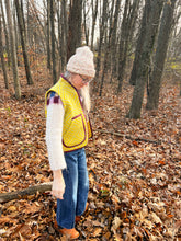 Load image into Gallery viewer, One-of-a-Kind: Woven Wool Coverlet Vest (XS-M)
