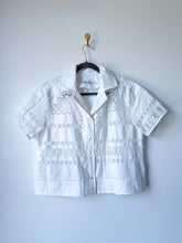 Load image into Gallery viewer, One-of-a-Kind: Antique lace and embroidered Shaftsbury Shirt (S)
