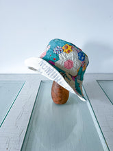Load image into Gallery viewer, One-of-a-Kind: Grandmother’s Flower Garden Quilt Top Bucket Hat (Adult S/M)
