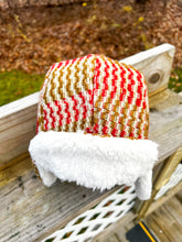 Load image into Gallery viewer, One-of-a-Kind: Antique Woven Coverlet Aviator Hat (Adult L)
