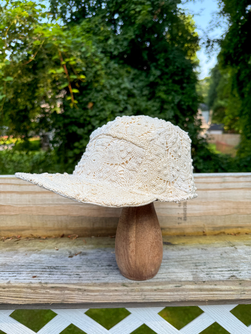 One-of-a-Kind: Antique Crochet 5 Panel Hat #1