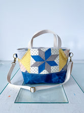 Load image into Gallery viewer, One-of-a-Kind: Eight Point Star Project Bag (with detachable strap)
