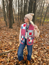 Load image into Gallery viewer, One-of-a-Kind: Nine Patch Quilt Vest (L/XL)
