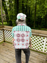 Load image into Gallery viewer, One-of-a-Kind: Vintage Picnic Tablecloth Mashup Shaftsbury Shirt (S)
