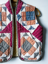 Load image into Gallery viewer, One-of-a-Kind: Scotch Squares Quilt Vest
