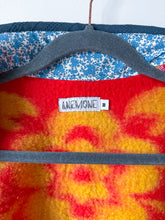 Load image into Gallery viewer, One-of-a-Kind: Red and Goldenrod Floral Ukrainian Blanket Flora Jacket (M)
