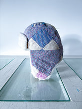 Load image into Gallery viewer, One-of-a-Kind: Floral Nine Patch Aviator Hat (Adult S/M)
