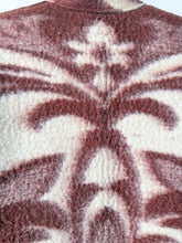 Load image into Gallery viewer, One-of-a-Kind: Chocolate Floral Ukrainian Blanket Flora Jacket (L)

