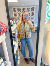 Load image into Gallery viewer, One-of-a-Kind: Colorblock Wool Blanket Vest (XS-M)
