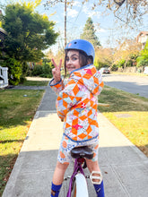 Load image into Gallery viewer, One-of-a-Kind: Tumbling Star KID’S Hooded Flora Jacket (9 year)
