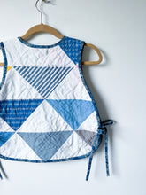 Load image into Gallery viewer, One-of-a-Kind: Half Square Triangle Side Tie Vest #1
