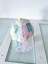 Load image into Gallery viewer, One-of-a-Kind: Yellow Dresden Plate 5 Panel Hat #2 (Large)
