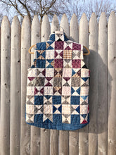 Load image into Gallery viewer, One-of-a-Kind: Aunt Eliza&#39;s Star/Broken Dishes Vest (S)
