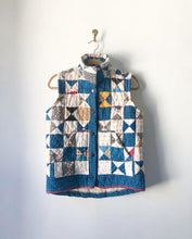 Load image into Gallery viewer, One-of-a-Kind: Aunt Eliza&#39;s Star/Broken Dishes Vest (S)
