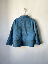 Load image into Gallery viewer, One-of-a-Kind: Indigo Overdyed Feathered Star Chore Coat
